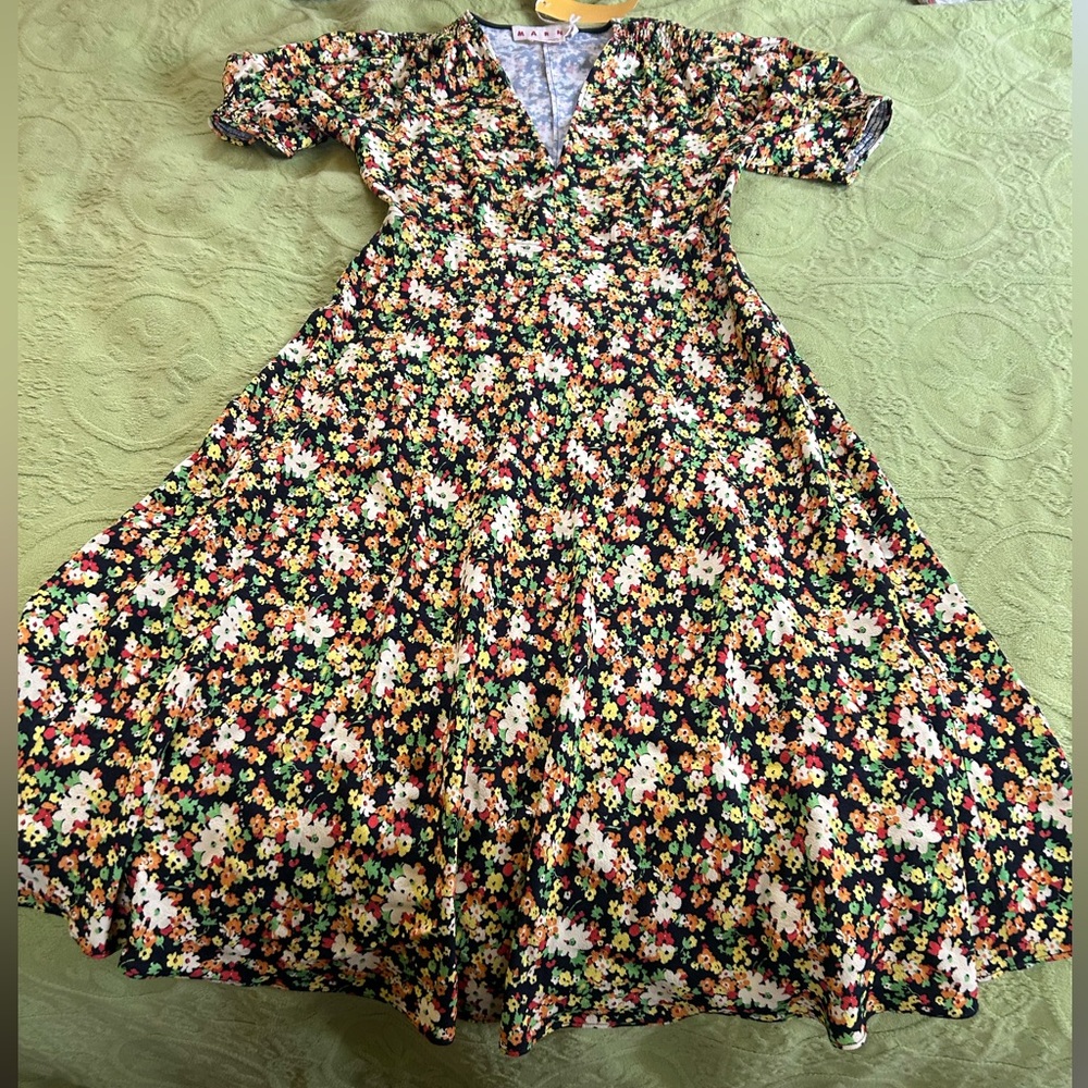 Marni floral dress.  NWT. Italian size 44